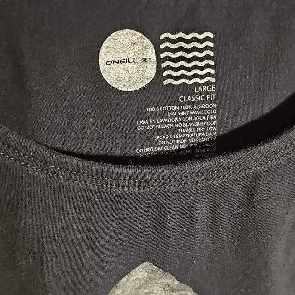 O'Neill Graphic Black Sleeveless Tank Top - Picture 3 of 6